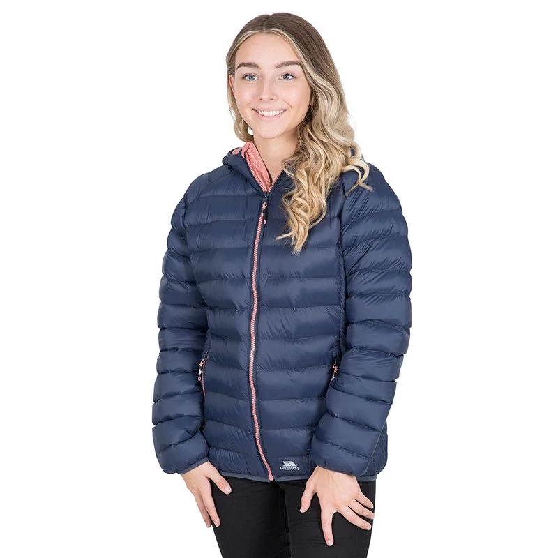 Trespass Women's Abigail Jacket Navy / Dusty Rose 4 Trespass Women's Abigail Jacket Navy / Dusty Rose - Image 2