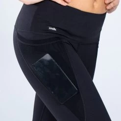 Women's Carrie Full Length Leggings Black / White -Sporty Life Shop am3a0054 1