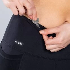 Women's Carrie Full Length Leggings Black / White -Sporty Life Shop am3a0058 1