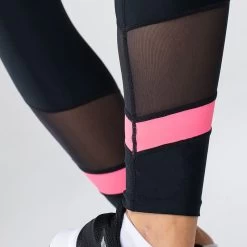 Women's Savannah 7/8 Leggings Black / Pink -Sporty Life Shop am3a0065 4