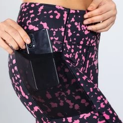 Women's Perrie 7/8 Leggings Black -Sporty Life Shop am3a0071