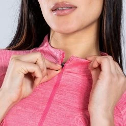 Women's Madison Half Zip Midlayer Top Pink -Sporty Life Shop am3a0076