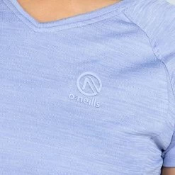 Women's Madison V-Neck T-Shirt Blue -Sporty Life Shop am3a0086 1