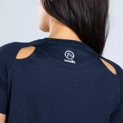 Women's Madison Cotton T-Shirt Marine -Sporty Life Shop am3a0135