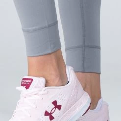 Women's Natalie Full Length Leggings Grey / Pink -Sporty Life Shop am3a0710