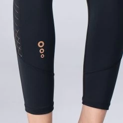 Women's Freya 7/8 Leggings Black / Rose Gold -Sporty Life Shop am3a0723