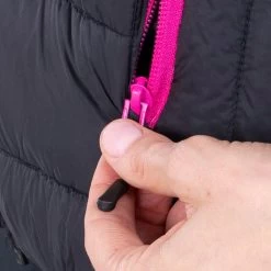 Women's Fiona Hooded Padded Jacket Black / Pink -Sporty Life Shop am3a0784