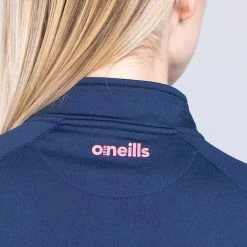 Women's Dolmen Brushed Half Zip Top Marine / Pink / Purple -Sporty Life Shop am3a0799