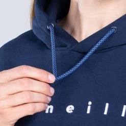 Women's Carrie Fleece Pullover Hoodie Marine / Blue / White -Sporty Life Shop am3a0842