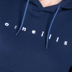 Women's Carrie Fleece Pullover Hoodie Marine / Blue / White -Sporty Life Shop am3a0843