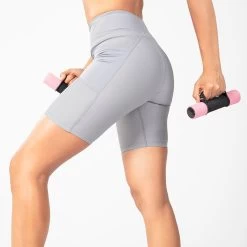 Women's Ariana Cycling Shorts Dark Grey -Sporty Life Shop am3a1193