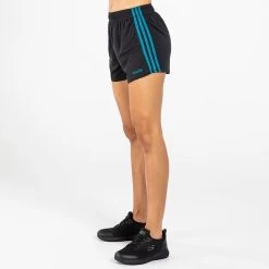 Women's Madison Mourne Shorts Black / Peacock Blue -Sporty Life Shop am3a8790