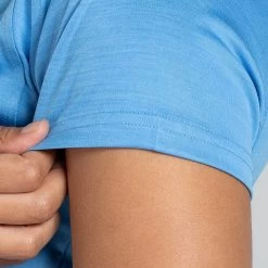 Women's Madison V-Neck T-Shirt Blue / Pink -Sporty Life Shop am3a9925