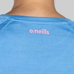 Women's Madison V-Neck T-Shirt Blue / Pink -Sporty Life Shop am3a9926