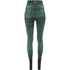 Women's Arabella 7/8 Length Tights Green / Gold -Sporty Life Shop arabella 176 7 8 lenght tights 25 grn gold quak 3