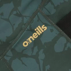 Women's Arabella 7/8 Length Tights Green / Gold -Sporty Life Shop arabella 176 7 8 lenght tights 25 grn gold quak 4