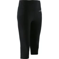 Women's Ariana Capri Leggings Black / Silver 9 Women's Ariana Capri Leggings Black / Silver -Sporty Life Shop ariana052 capri length tight 21 blk slv 2