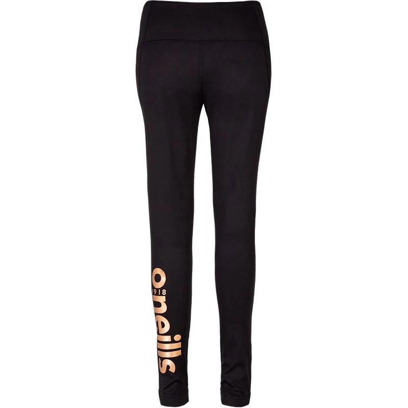 Women's Brodie Leggings Black / Gold 6 Women's Brodie Leggings Black / Gold - Image 4