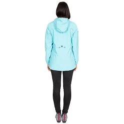 Trespass Women's Flourish Waterproof Hooded Jacket Aquamarine -Sporty Life Shop fajkratr0037aqm 4