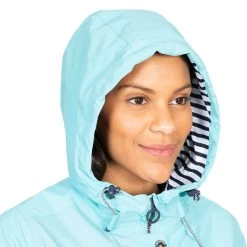 Trespass Women's Flourish Waterproof Hooded Jacket Aquamarine -Sporty Life Shop fajkratr0037aqm 5