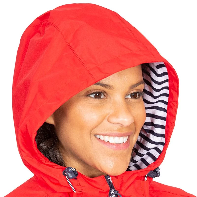 Trespass Women's Flourish Waterproof Hooded Jacket Hibiscus 5 Trespass Women's Flourish Waterproof Hooded Jacket Hibiscus - Image 3