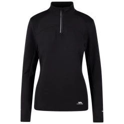 Trespass Women's Terek Half Zip Tec Top Black