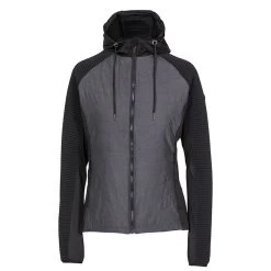 Trespass Women's Grace Full Zip Hybrid Jacket Black 10 Trespass Women's Grace Full Zip Hybrid Jacket Black -Sporty Life Shop grace fatolstr0018 blk a