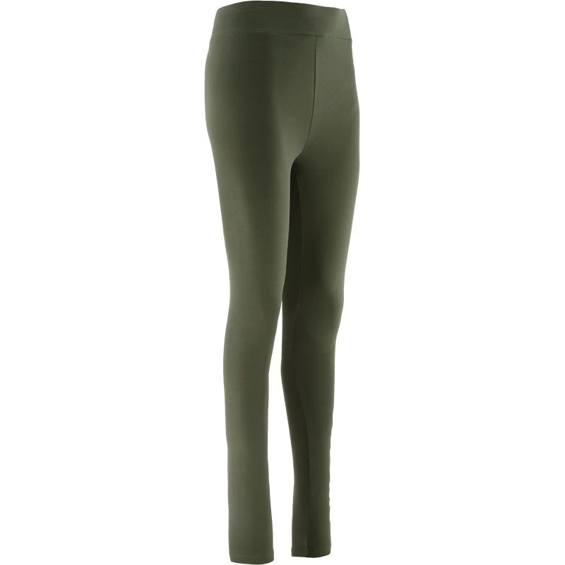 Women's Kourtney Full Length Leggings Khaki / White 5 Women's Kourtney Full Length Leggings Khaki / White - Image 3