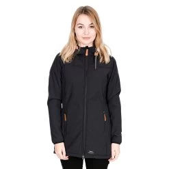 Trespass Women's Kristen Hooded Softshell Jacket Black -Sporty Life Shop kristen fajkssn20003 blk m08