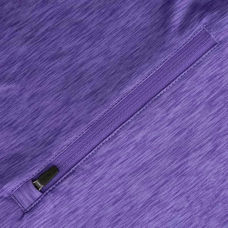 Women's Madison Brushed Half Zip Top Purple 7 Women's Madison Brushed Half Zip Top Purple - Image 5