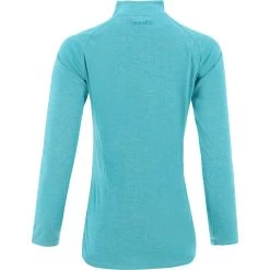 Women's Madison Half Zip Midlayer Top Blue -Sporty Life Shop madison 064 hz ml marl tl peacock blue 2