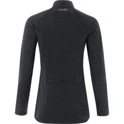 Women's Madison Brushed Half Zip Top Black -Sporty Life Shop madison 122 hz brush top mel tl blk 2