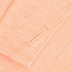 Women's Madison Brushed Half Zip Top Orange -Sporty Life Shop madison 122 hz brush top mel tl canteloupe 6