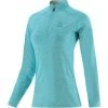 Women's Madison Brushed Half Zip Top Blue -Sporty Life Shop madison 122 hz brush top mel tl peacock blue 1