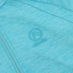 Women's Madison Brushed Half Zip Top Blue -Sporty Life Shop madison 122 hz brush top mel tl peacock blue 3