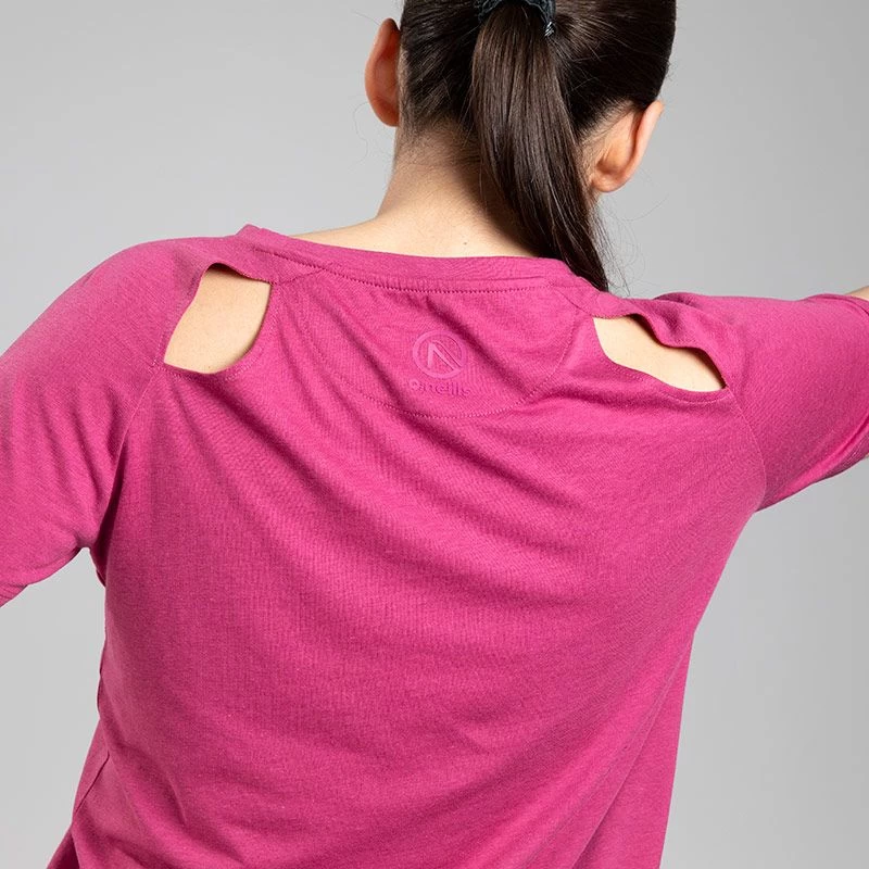 Women's Madison Cotton T-Shirt Pink 4 Women's Madison Cotton T-Shirt Pink - Image 2