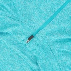 Women's Madison Half Zip Midlayer Top Blue -Sporty Life Shop madison 064 hz ml marl tl peacock blue 4