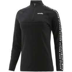 Women's Mason Brushed Half Zip Top Zebra Black / White