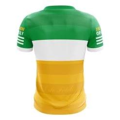 Sporty Life Shop -Sporty Life Shop offaly ladies mens fit amb wht grn glenisk lgfa jersey 3d back 1