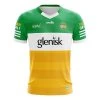 Offaly Ladies LGFA Home Jersey 2023 1 Offaly Ladies LGFA Home Jersey 2023 -Sporty Life Shop offaly ladies mens fit amb wht grn glenisk lgfa jersey 3d front 1