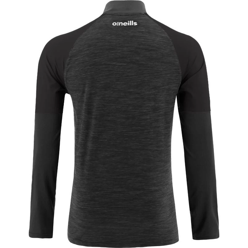 Women's Oslo Brushed Half Zip Top Black / White 4 Women's Oslo Brushed Half Zip Top Black / White - Image 2