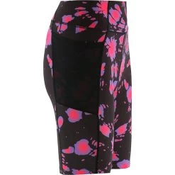 Women's Perrie Cycling Shorts Black Tie-Dye