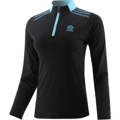 Women's Pluto Brushed Half Zip Top Dark Grey / Blue -Sporty Life Shop plut 184 3 gen dgbexx wmns p1 2 1