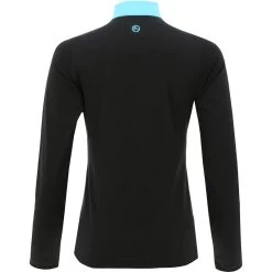 Women's Pluto Brushed Half Zip Top Dark Grey / Blue -Sporty Life Shop plut 184 3 gen dgbexx wmns p2 3