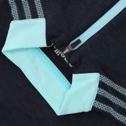 Women's Pluto Brushed Half Zip Top Marine / Green -Sporty Life Shop plut 184 3 gen megnxx wmns p4 1 3