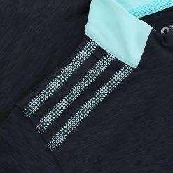 Women's Pluto Brushed Half Zip Top Marine / Green -Sporty Life Shop plut 184 3 gen megnxx wmns p5 1 3