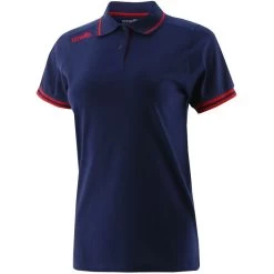 Women's Portugal Cotton Polo Shirt Marine / Red