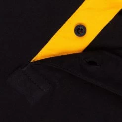 Women's Portugal Cotton Polo Shirt Black / Maroon / Amber -Sporty Life Shop portugal cotton polo unisex blk maroon amb 4 2