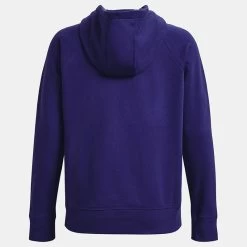 Under Armour Women's UA Rival Fleece HB Hoodie Sonar Blue / White -Sporty Life Shop ps1356317 468 hb