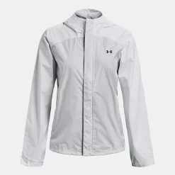 Under Armour Women's UA Stormproof Cloudstrike 2.0 Jacket White / Halo Grey -Sporty Life Shop ps1374645 100 hf